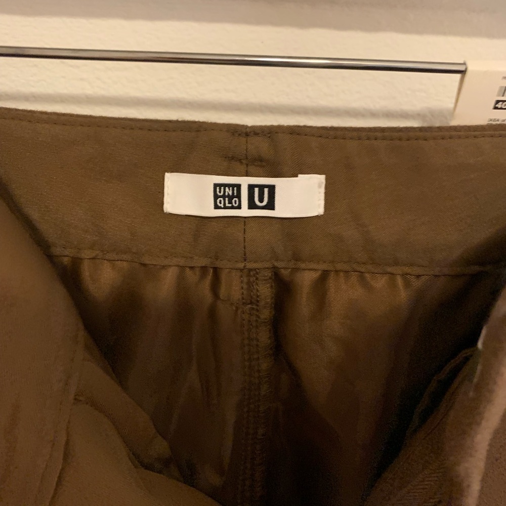 Sold Out Brown U Wool-Blend Tailored Pants Uniqlo Sz 0